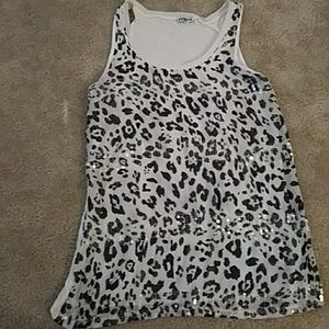 Express leopard print tank